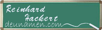 Reinhard Hackert Visitenkarte
